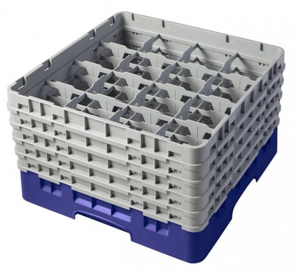 Panier de lavage Cambro 16 compartiments Camrack® hauteur: 25 cm bleu marine, unité: 2 pièces, 16S958186