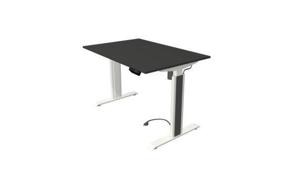 Kerkmann table debout/assise Move 1 advance 120 x 80 cm structure blanc, plateau de table anthracite, 10290413