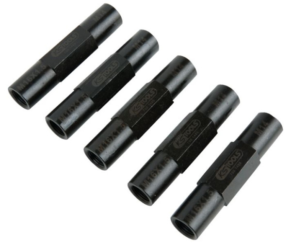 Adaptateur KS Tools pour goujons de roue avec filetage intérieur M14 + M16x1,5, lot de 5, 700.1485