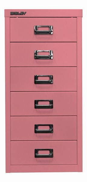 Bisley MultiDrawer™, série 29, DIN A4, 6 tiroirs, rose, L296601