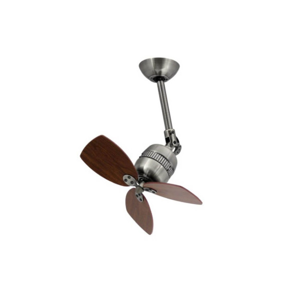 Ventilateur de plafond design AireRyder Toledo étain antique avec interrupteur mural, FN11156