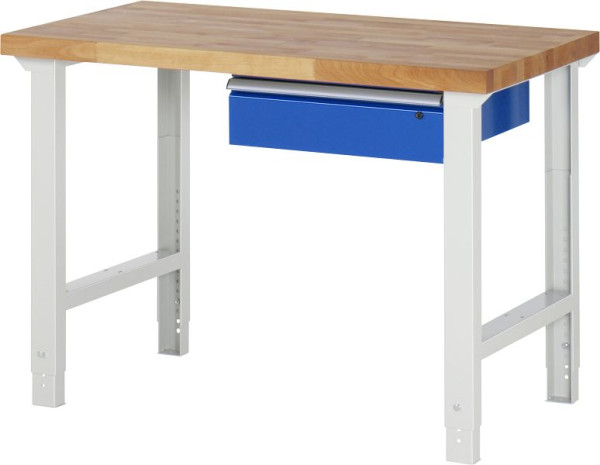 Etabli RAU série 7000 - modèle 7001A1, L1250 x P700 x H790-1140 mm, 03-7001A1-127B4H.11