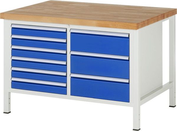 Etabli RAU série 8000 - modèle 8479, L1250 x P900 x H840-1040 mm, 13-8479A2-129B4H.11