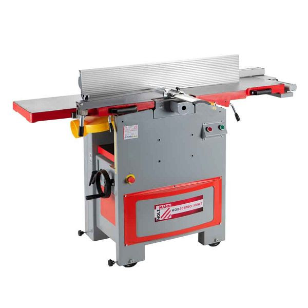 Raboteuse d'épaisseur Holzmann avec arbre de rabot à couteau en spirale, taille de la coiffeuse : 1512 x 400 mm, HOB305PROSMW2_230V