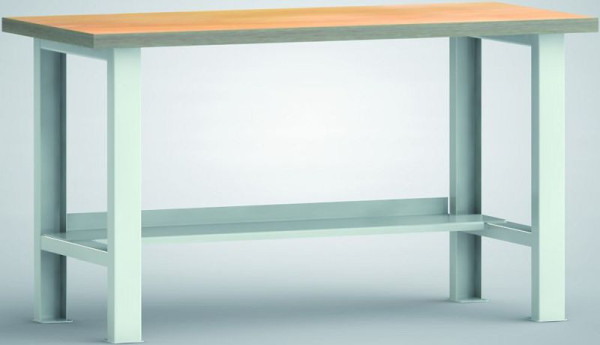 Etabli standard KLW, 1500 x 700 x 840 mm, avec plateau multiplex en hêtre, WS503N-1500M40-X1580