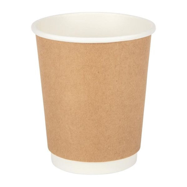 Gobelets pour boissons chaudes à double paroi Fiesta marron 225 ml, UE: 25 pièces, GP436