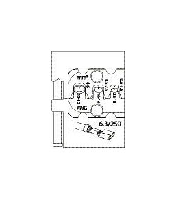 Insert de module GEDORE pour prises plates, 6.3, 1830651