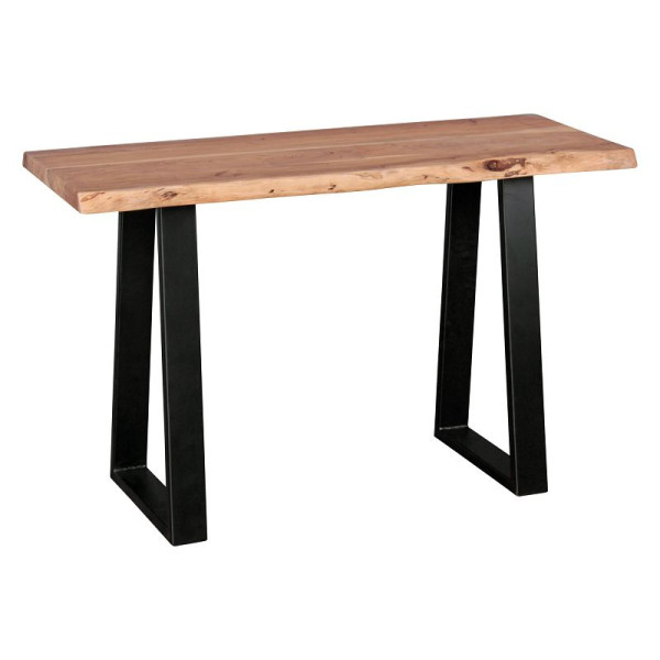 Wohnling table console GAYA tronc d'arbre console en bois massif acacia secrétaire 120 x 45 cm, WL1.829