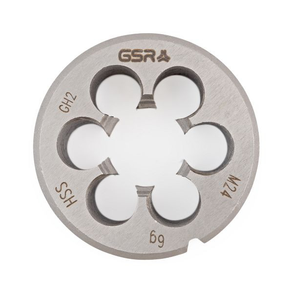 Filière GSR DIN EN 22568 (DIN 223) filetage métrique à droite HSS M 52, 00402400