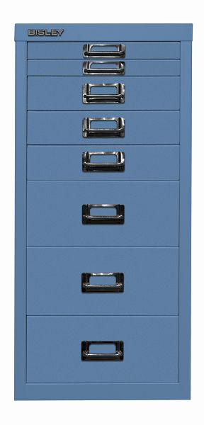Bisley MultiDrawer™, série 29, DIN A4, 8 tiroirs, bleu, L298605