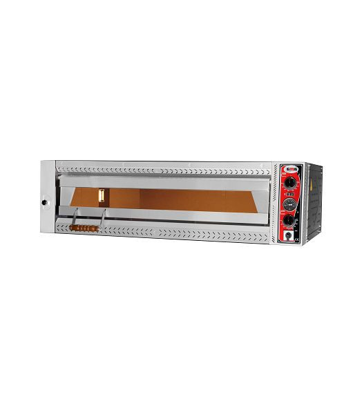 Four à pizza GMG Maxima V, 6x Ø 35cm, 8 kW 400V, empilable, entièrement en brique réfractaire, 1 chambre de cuisson, PEF10570 VE
