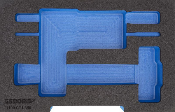 GEDORE insert en mousse vide pour L-BOXX 136, assortiment de burins, 2835959