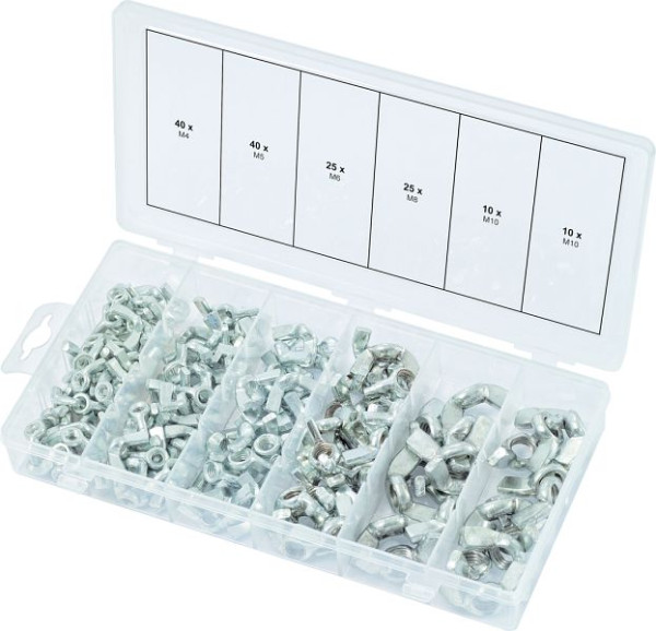 Gamme d'écrous à oreilles KS Tools, 150 pièces, 970.0470