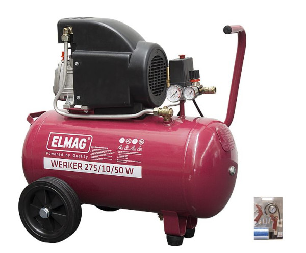 Compresseur ELMAG WERKER 275/10/50 W - 'SET-ACTION', 10015