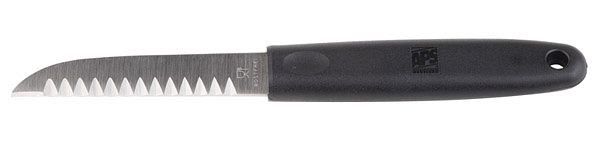 Couteau à décorer APS, longueur 19 cm, lame dentelée, en acier inoxydable aiguisé, manche en polyamide, 88843