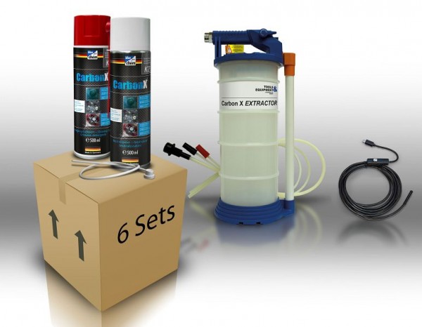 Bluechem Carbon X Starter Set PLUS 6x K1. 6x K2, 1x dispositif d'aspiration, 1x caméra, 34144