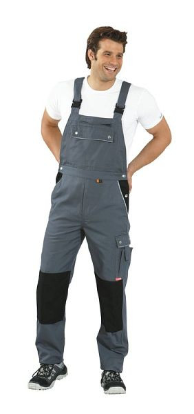Salopette Planam Canvas 320, gris/noir, taille 48, 2133048