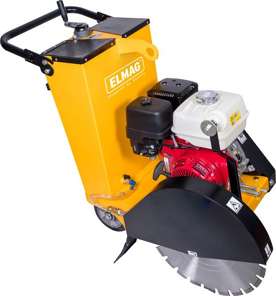 Coupe-sol ELMAG FSB-503, sans disque diamanté, avec moteur Honda GX 390, avec réservoir d'eau intégré de 40 litres, 63083