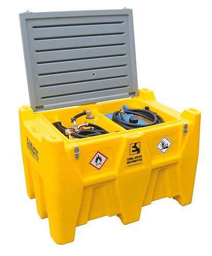 Système de réservoir mobile Emiliana Serbator pour diesel/AdBlue, 400+50 litres, avec pompe 24 V, avec couvercle, 306119
