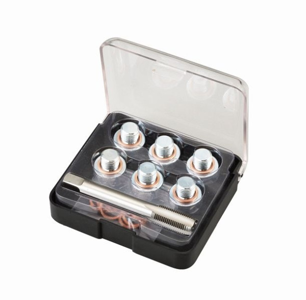 Bahco Mini kit de réparation de bouchon de vidange d'huile M15 x 1,5 + 6 boulons + 12 rondelles en cuivre BOD103