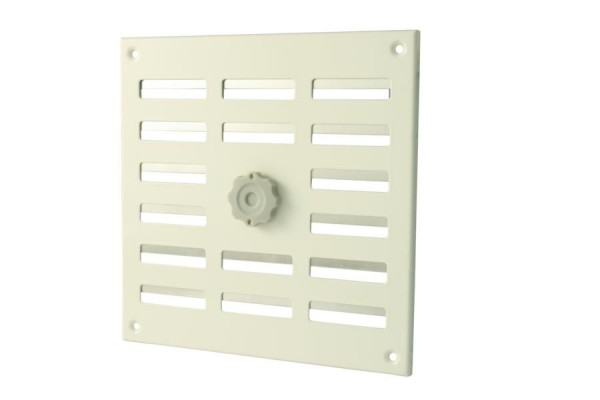 Grille de ventilation verrouillable Marley en aluminium 195 x 195 mm blanc, 443621