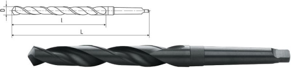 Foret hélicoïdal ELMAG HSS Co5 avec cône Morse DIN 345, Ø 31,5 mm, 71753