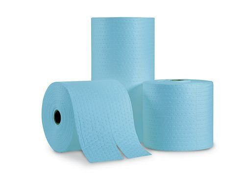 Rouleau de tampons absorbants DENSORB Premium, version "Huile", Lourd, 50 cm x 45 m, UE : 2 pièces, 219-436