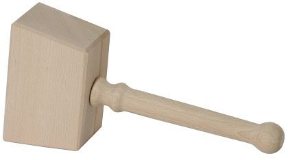 Marteau en bois Contacto sans boucle 16 x 10 cm non peint, 8084/002