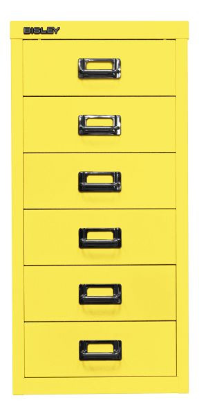 Bisley MultiDrawer™, série 29, DIN A4, 6 tiroirs, jaune zinc, L296641