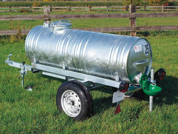 Chariot à baril d'eau Growi 400 litres, avec roue de support et éclairage, 10030080