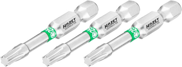 Embout Hazet, 6 pans plein 6,3 (1/4 pouce), profil intérieur TORX®, T25, nombre d'outils : 3, version longue, ouverture de clé : T25, 2223NSLG-T25/3