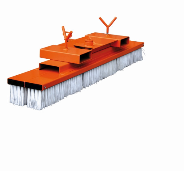 Balai industriel Eichinger pour chariots élévateurs, chargeuses sur pneus, etc., largeur 1500 mm, orange pur, 20770200000000