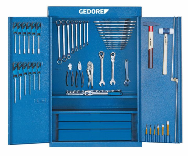 Assortiment d'outils universels GEDORE 100 pièces + armoire, 6613250