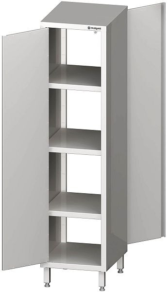 Armoire haute de passage Stalgast avec portes battantes, 400x500x2000 mm, soudée, VHK04504