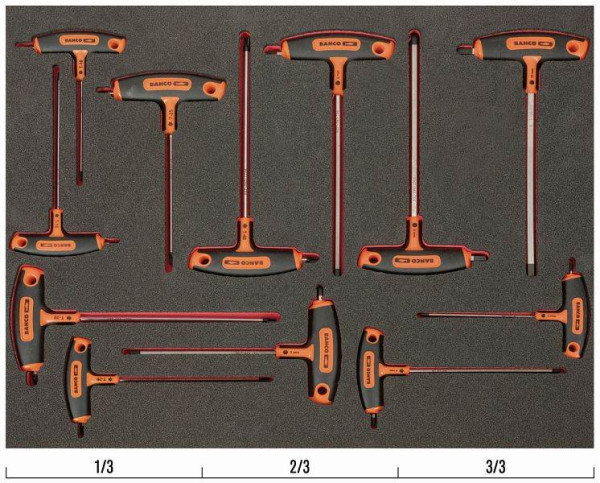 Bahco 3/3 Insert Tournevis à poignée en T 12pc FF1A1011