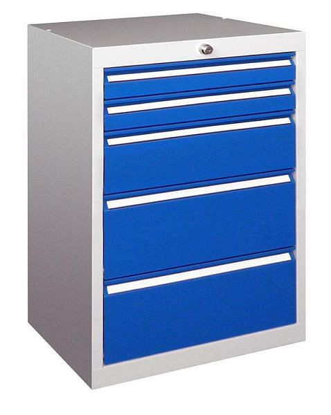 Armoire à outils PAVOY avec guides à rouleaux, capacité de charge 50 kg, largeur de l'armoire 500 mm, hauteur 800 mm, 43453-080-012