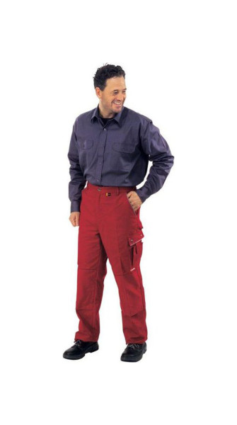 Pantalon Planam Canvas 320, rouge/rouge, taille 58, 2127058