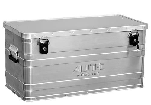 Boîte en aluminium DENIOS classique, sans coins d'empilage, volume de 93 litres, 254-863