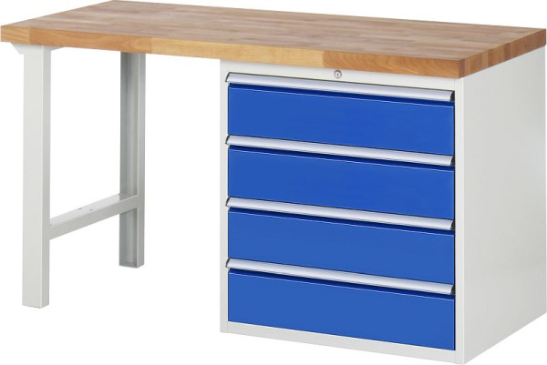 Etabli RAU série 7000 - modèle 7609, L1500 x P700 x H890 mm, base système L1500 x P650 x H850 mm, 03-7609A1-157B4M.11