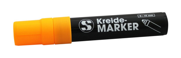Stylo craie Schneider 15 mm, couleur orange, épaisseur d'écriture : 5-15 mm, 198914