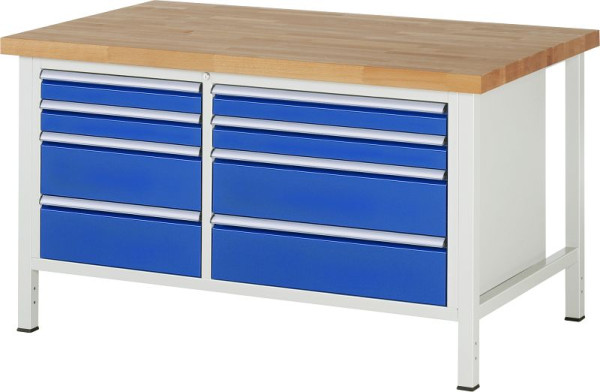 Etabli RAU série 8000 - modèle 8654, L1500 x P900 x H840-1040 mm, 13-8654A2-159B4H.11