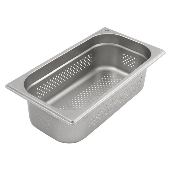 ALLPAX Récipient gastronorme 1/3 avec perforations, hauteur 100 mm, 10011444