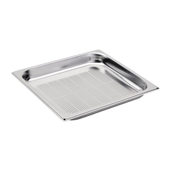 Bac GN perforé Gastro M inox GN2 / 3 6,5cm, DA746