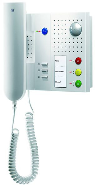 Interphone audio TCS série IMM avec fonctions spéciales 4 + 3 boutons, montage en saillie blanc, IMM1500-0140