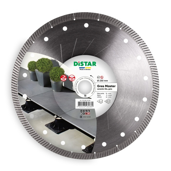 Disque à tronçonner diamanté Distar 1A1R 230X22,23/H Gres Master, 81120528026