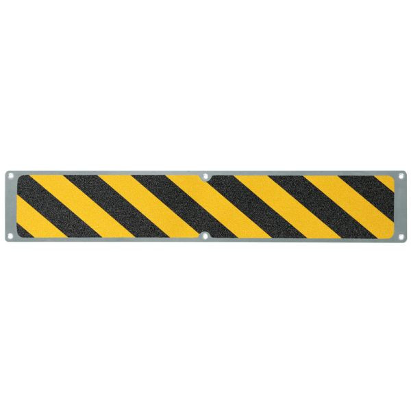 Pantalon de farine plaque antidérapante en aluminium avec revêtement antidérapant m2, noir/jaune 114x635mm, APM1WF1
