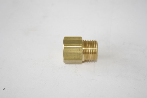 ELMAG adaptateur réducteur IT 1/4 x AG 3/8', avec cône spécial pour bobine d'acétylène/oxygène (raccord par poignée, protection contre le rebond), 54139