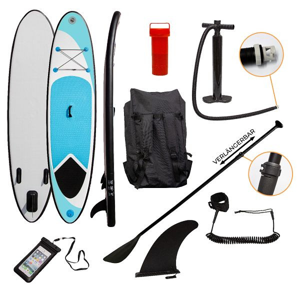 Planche de paddle gonflable Monster 307 cm en bleu, 29555