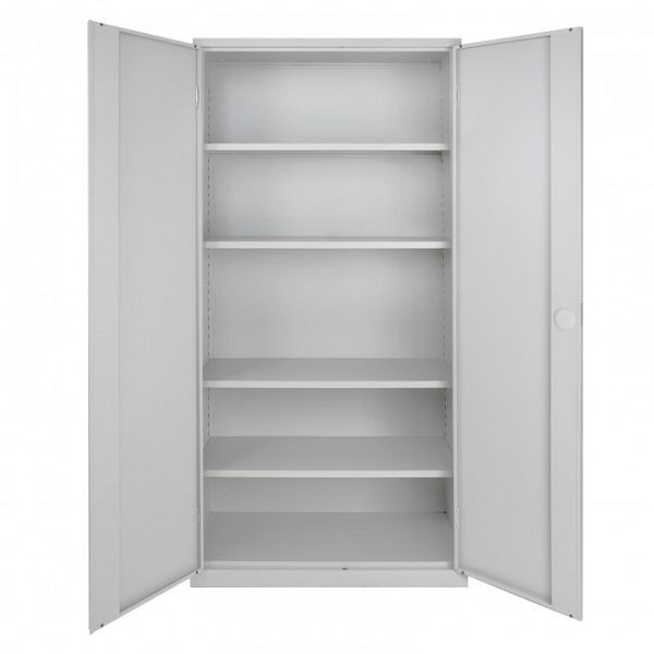 Armoire à portes battantes ADB, dimensions (HxLxP) : env. 195 x 92 x 42 cm, couleur : gris clair (RAL 7035), 40956