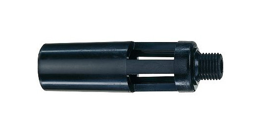 ELMAG buse jet plein plastique noir Ø 2,0 mm, AG M12x1,25 pour soufflettes, 32533
